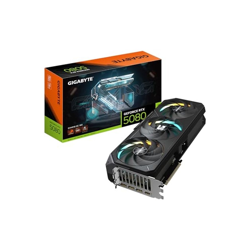 GIGABYTE Geforce RTX 5080 Gaming OC 16G Graphics Card, WINDFORCE Cooling System, 16GB 256-Bit GDDR7, pci_e_x16 GV-N5080GAMING OC-16GD Video Card